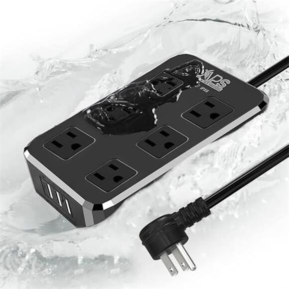 Outdoor Power Strip Weatherproof, Waterproof Surge Protector with 6 Wide - Picture 14 of 14